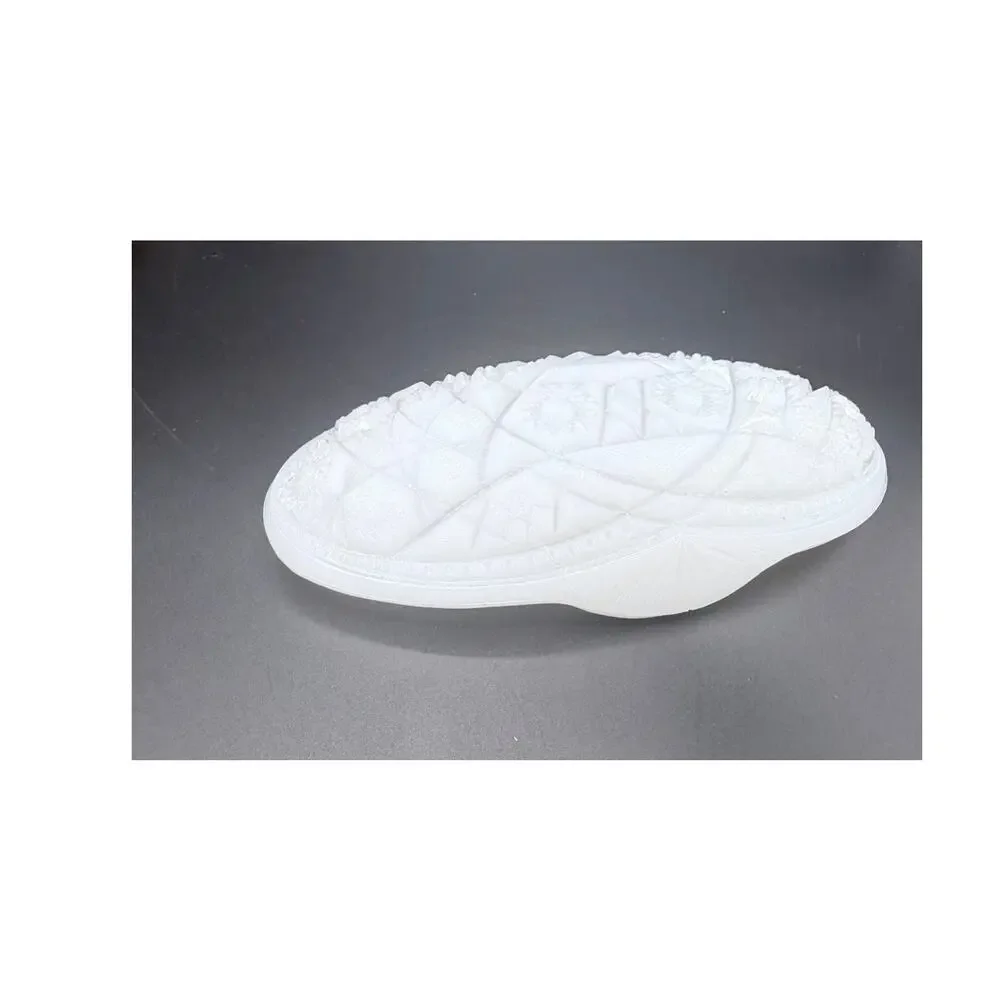 Vintage McKee Pressed Cut Milk Glass Relish Dish – Early American EAPG